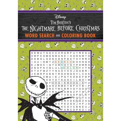 Disney Tim Burton's the Nightmare Before Christmas Word Search and Coloring Book - Paperback