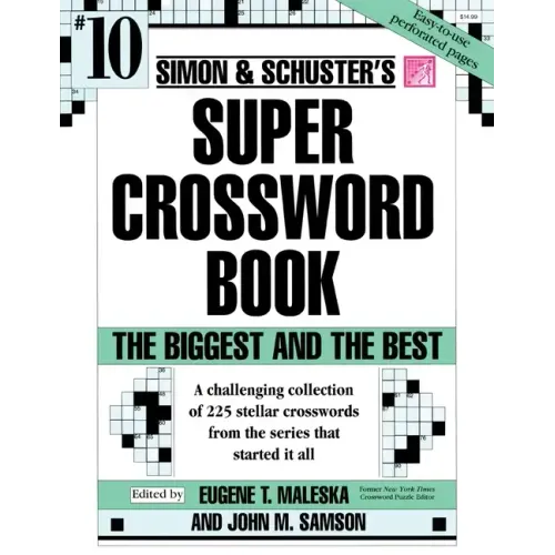 Simon & Schuster Super Crossword Puzzle Book #10 - Paperback