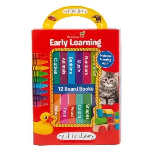 My Little Library: Early Learning - First Words (12 Board Books) - Boxed Set