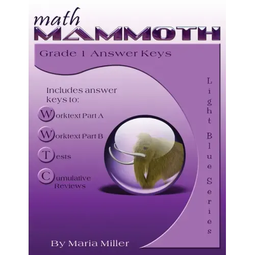 Math Mammoth Grade 1 Answer Keys - Paperback