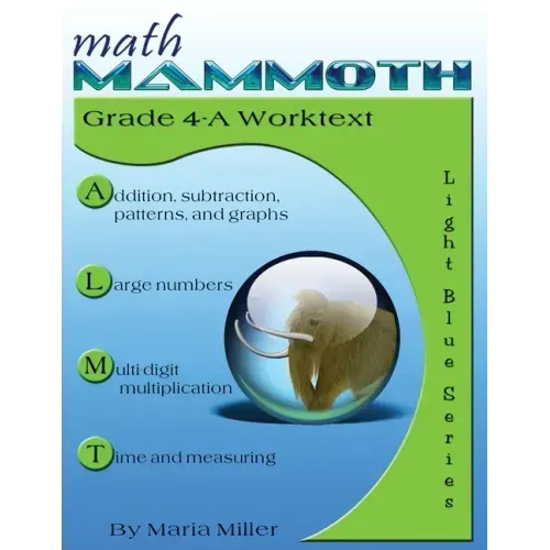 Math Mammoth Grade 4-A Worktext - Paperback
