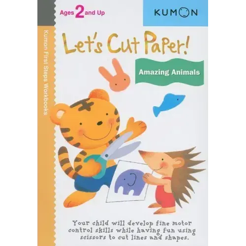 Kumon Let's Cut Paper! Amazing Animals - Paperback