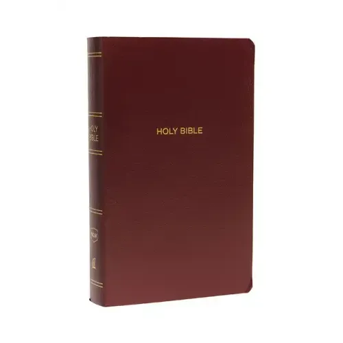 NKJV, Gift and Award Bible, Leather-Look, Burgundy, Red Letter Edition - Imitation Leather