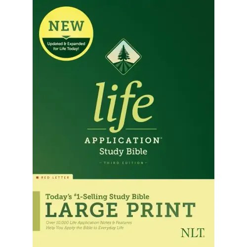 NLT Life Application Study Bible, Third Edition, Large Print (Red Letter, Hardcover) - Hardcover