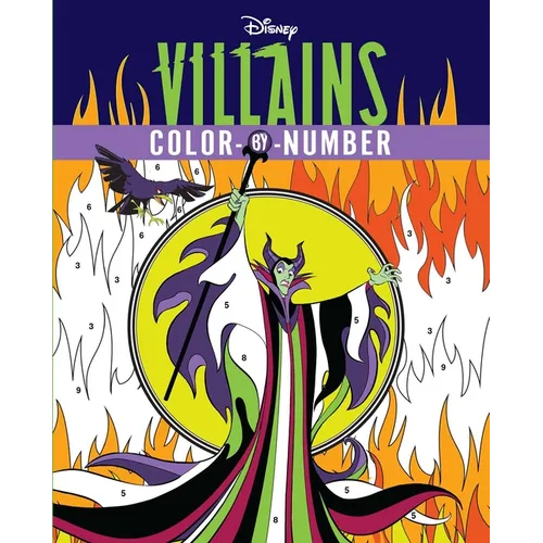 Disney Villains Color-By-Number - Paperback