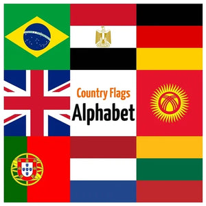 Country Flags Alphabet: ABC Country Flags, Alphabet Book from A to Z for Kids - Paperback
