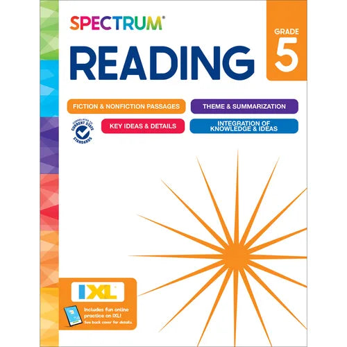 Spectrum Reading Workbook, Grade 5 - Paperback