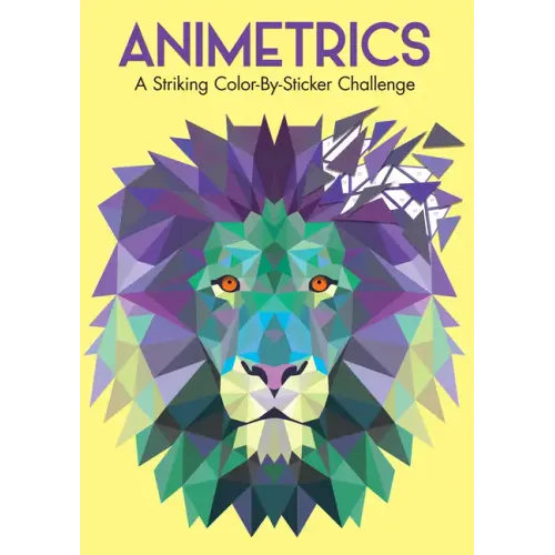 Animetrics: A Striking Color-By-Sticker Challenge - Paperback