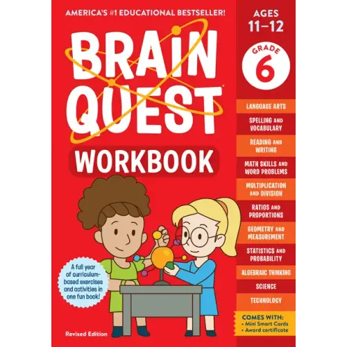 Brain Quest Workbook: 6th Grade Revised Edition - Paperback