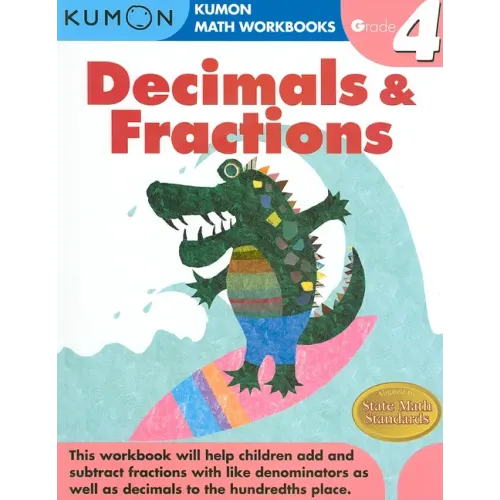 Kumon Grade 4 Decimals & Fractions - Paperback