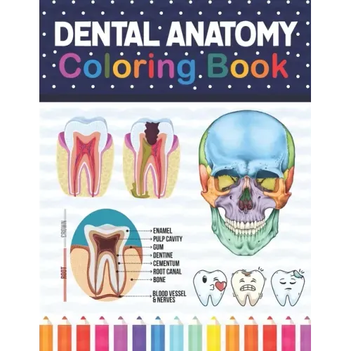 Dental Anatomy Coloring Book: Learn the Basics of Dental Anatomy. Dental Anatomy Coloring Book for Cute Children's, Kids, Boys, Girls, Dental Assistan - Paperback