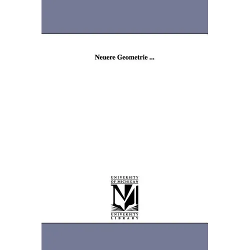Neuere Geometrie ... - Paperback