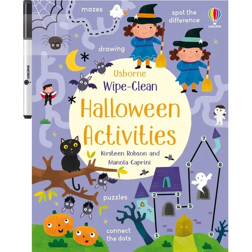 Wipe-Clean Halloween Activities: A Halloween Book for Children - Paperback