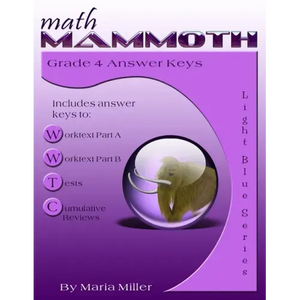 Math Mammoth Grade 4 Answer Keys - Paperback