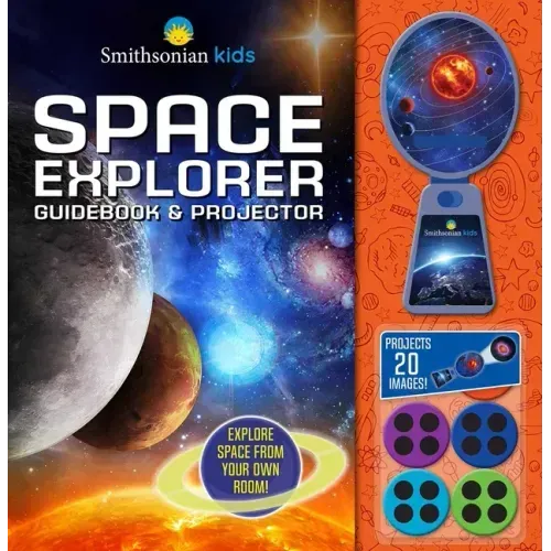 Smithsonian Kids: Space Explorer Guide Book & Projector - Hardcover