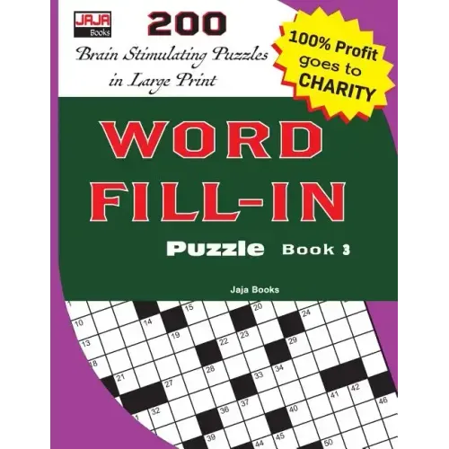 WORD FILL-IN Puzzle Book 3 - Paperback