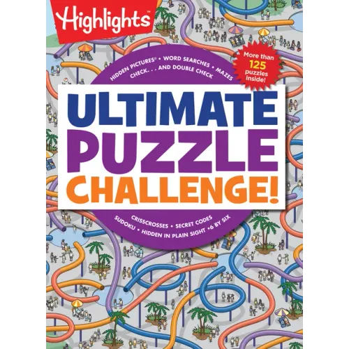 Ultimate Puzzle Challenge!: 125+ Brain Puzzles for Kids, Hidden Pictures, Mazes, Sudoku, Word Searches, Logic Puzzles and More, Kids Activity Book for - Paperback