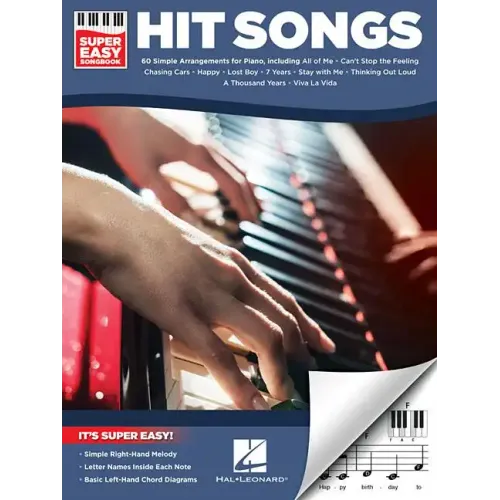 Hit Songs - Super Easy Songbook - Paperback