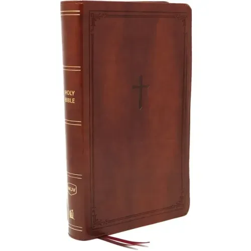 Nkjv, Reference Bible, Personal Size Large Print, Leathersoft, Brown, Red Letter Edition, Comfort Print: Holy Bible, New King James Version - Imitation Leather