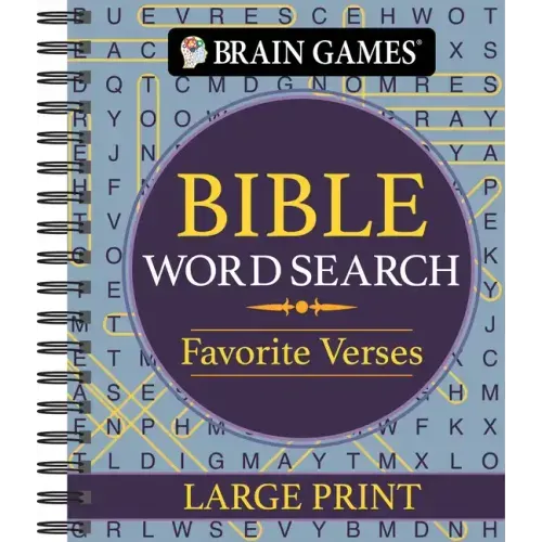 Brain Games - Bible Word Search: Favorite Verses - Large Print - Spiral
