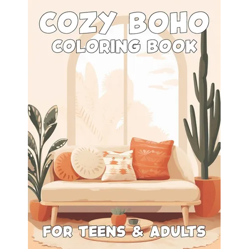 Cozy Boho Coloring Book for Teens and Adults - Paperback