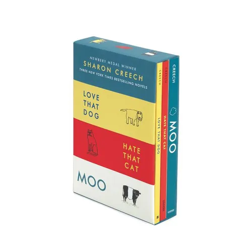 Sharon Creech 3-Book Box Set: Love That Dog, Hate That Cat, Moo - Paperback
