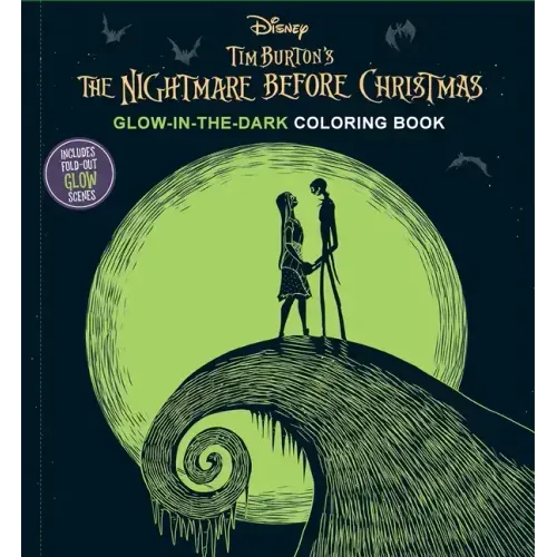 Disney Tim Burton's the Nightmare Before Christmas Glow-In-The-Dark Coloring Book - Paperback