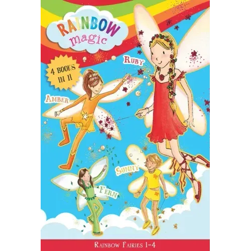 Rainbow Magic Rainbow Fairies: Books #1-4: Ruby the Red Fairy, Amber the Orange Fairy, Sunny the Yellow Fairy, Fern the Green Fairy - Paperback