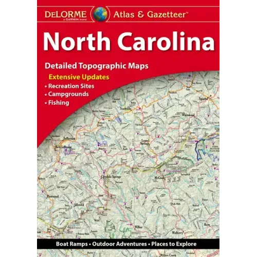 Delorme Atlas & Gazetteer: North Carolina - Paperback