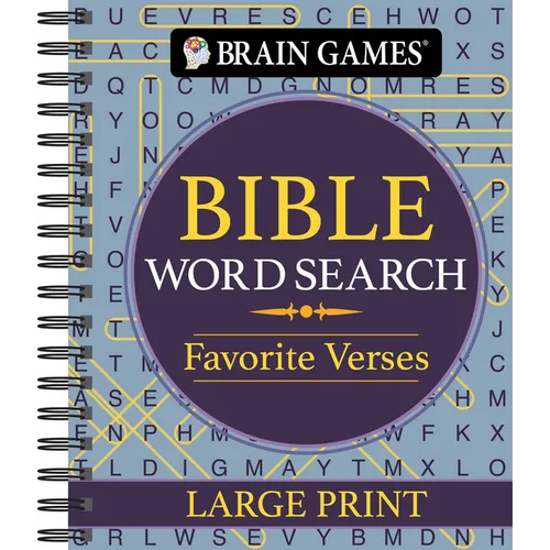 Brain Games - Bible Word Search: Favorite Verses - Large Print - Spiral