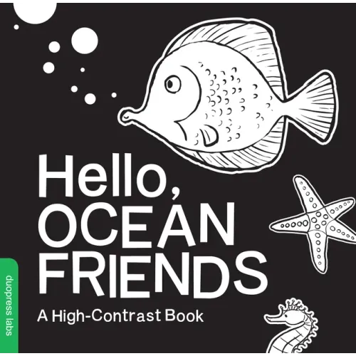 Hello, Ocean Friends: A Black-And-White Board Book for Babies That Helps Visual Development - Board Book