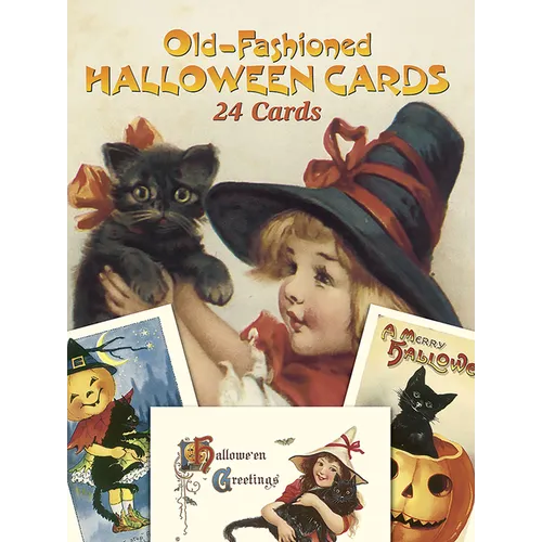 Old-Fashioned Halloween Cards: 24 Cards - Paperback