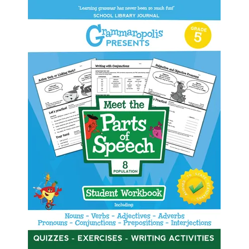 The Parts of Speech Workbook, Grade 5 - Paperback