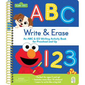 Sesame Street Write & Erase ABC and 123 - Spiral