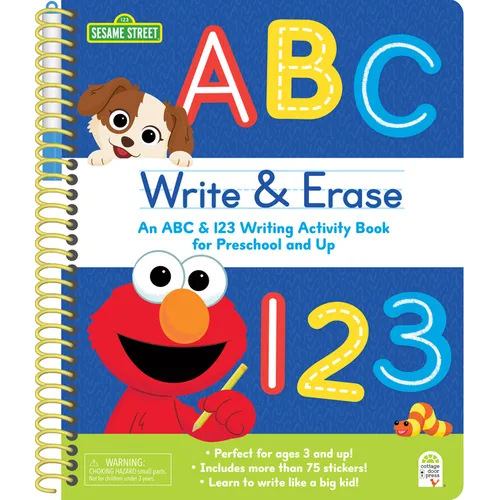 Sesame Street Write & Erase ABC and 123 - Spiral