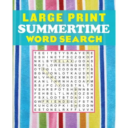 Large Print Summertime Word Search - Paperback