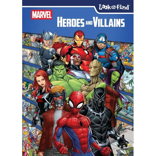 Marvel Heroes and Villains: Look and Find - Library Binding