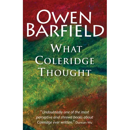 What Coleridge Thought - Paperback
