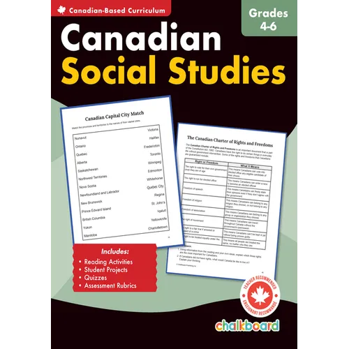 Canadian Social Studies Grades 4-6 - Paperback