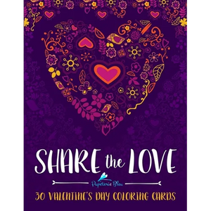 Share the Love: 30 Valentine's Day Coloring Cards - Paperback
