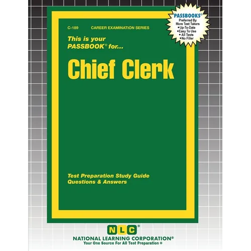 Chief Clerk - Paperback