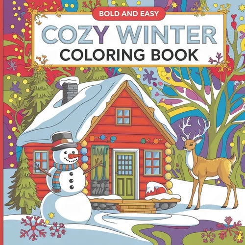 Winter Friend Coloring Book: Bold & Easy Coloring Book for Adults - Paperback