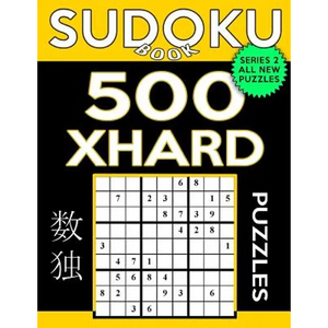 Sudoku Book 500 Extra Hard Puzzles: Sudoku Puzzle Book With Only One Level of Difficulty - Paperback