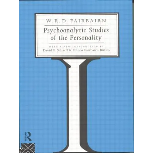 Psychoanalytic Studies of the Personality - Paperback