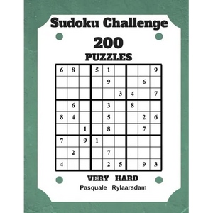Sudoku Challenge 200 Puzzles Very Hard: Large Print Sudoku Puzzle Book (Very Hard) - Paperback