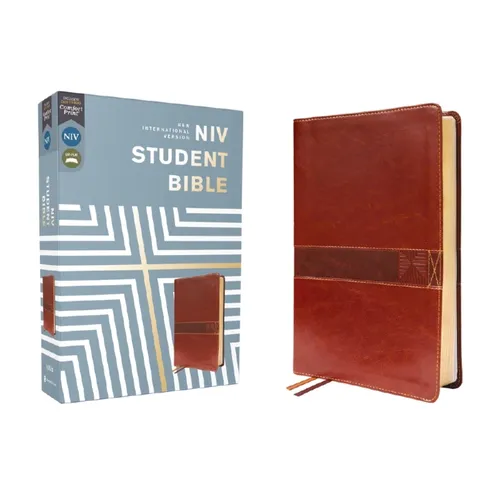 Niv, Student Bible, Leathersoft, Brown, Comfort Print - Imitation Leather