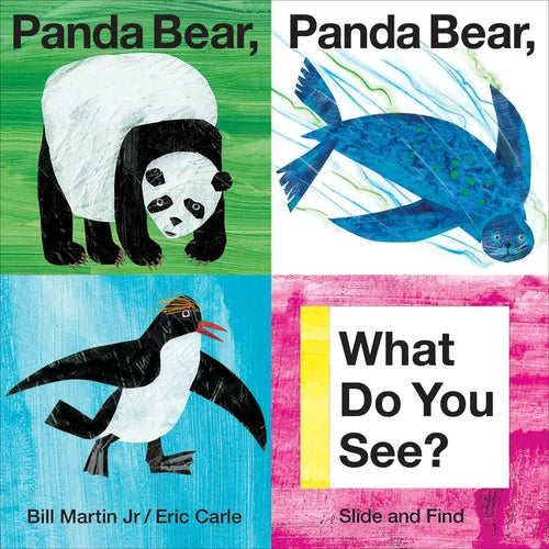 Panda Bear, Panda Bear, What Do You See? Slide and Find (Brown Bear and Friends): An Interactive Board Book Edition of the Classic Eric Carle Picture - Board Book