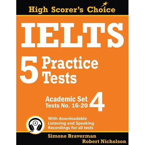 IELTS 5 Practice Tests, Academic Set 4: Tests No. 16-20 - Paperback