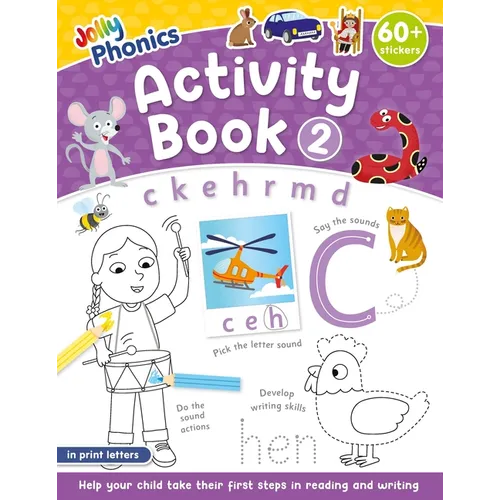 Jolly Phonics Activity Book 2: In Print Letters (American English Edition) - Paperback
