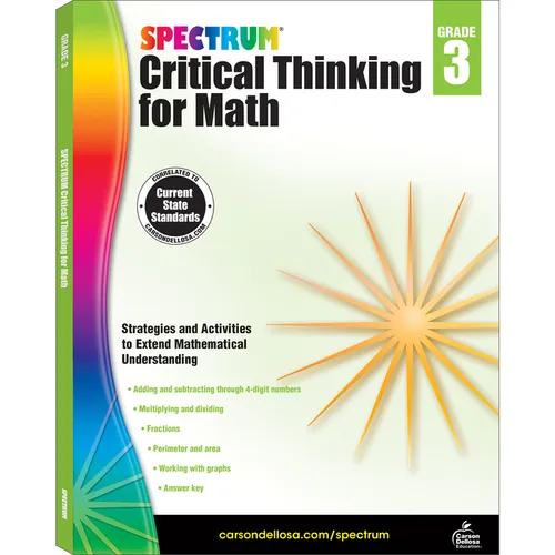 Spectrum Critical Thinking for Math, Grade 3: Volume 45 - Paperback